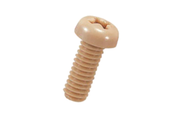 ピーク(樹脂製)(+)ナベ頭 小ねじ (うす茶)(PE-0000)